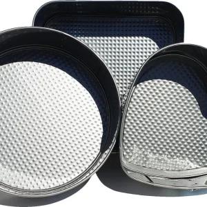 Springvorm anti-aanbak 3 delig - Vierkant Ø 26 cm - Rond Ø 25cm - Hart Ø 22 cm