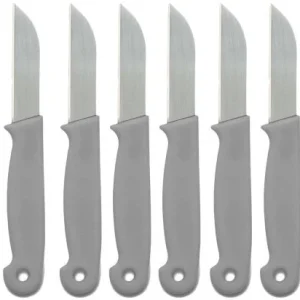 Schilmesje 8 stuks - 16 cm grijs