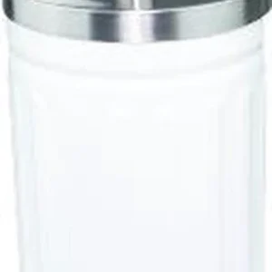 Toiletborstel - Wit / RVS - 38x9cm - WC Borstel in Ronde Houder