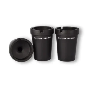 Set van 3 | Auto asbak | asbak | kunststof | 201g | Zwart | strand asbak | sigarettenasbak | Auto accessoires | 8cm*11cm