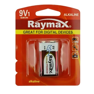 9 Volt Batterij - 6LR061 - Alkaline Raymax